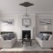 Ekena Millwork Piedmont Medallion (Canopies up to 6 1/2"), 67 1/8"W x 48 5/8"H x 1 7/8"P, Stone Hearth Crackle CM67PESHC - alternate 3